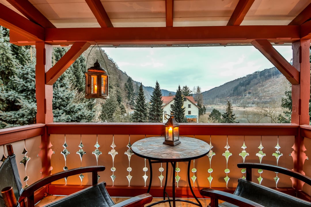 Ausblick Design-Villa Waldfrieden bohemes Hotel