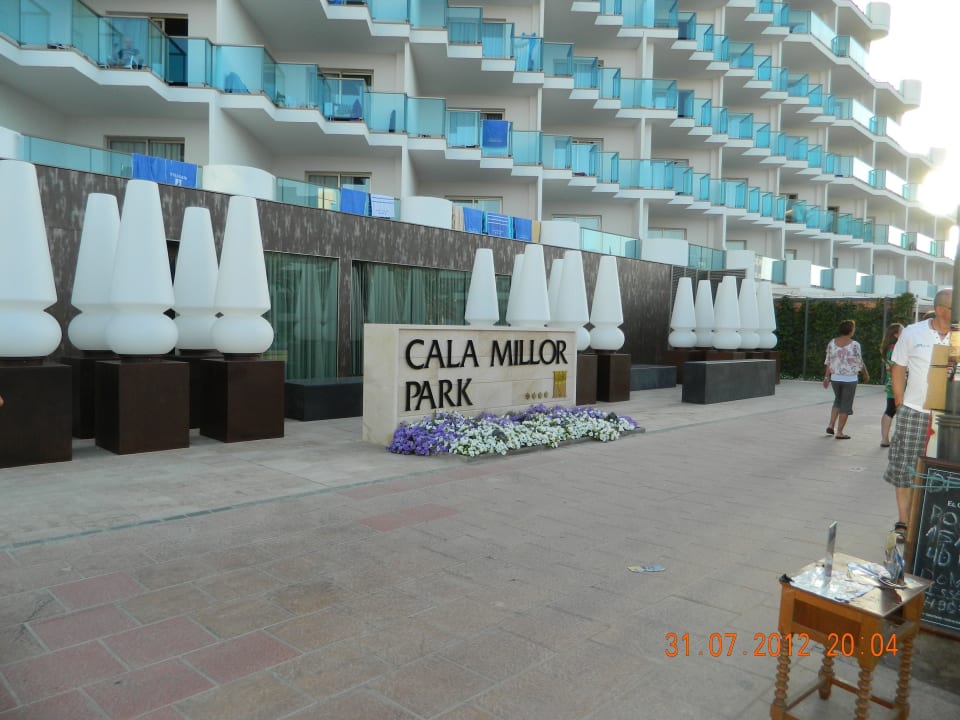 Eingang von Strandseite Hipotels Cala Millor Park
