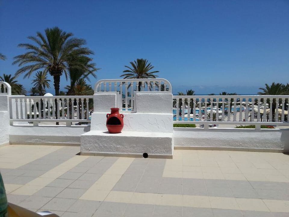 Aussicht vom Außenrestaurant Hotel El Mouradi Djerba Menzel
