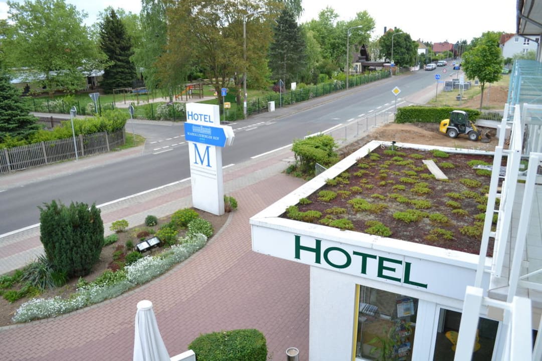 Blick vom Balkon aus Hotel Markkleeberger Hof