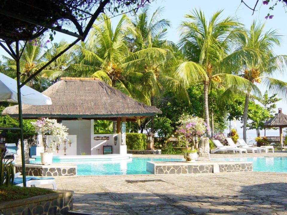 Pool mit Poolbar Hotel Aneka Lovina