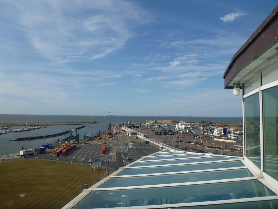 Ausblick vom Wellnessberich auf dem Dach Hotel Fährhaus