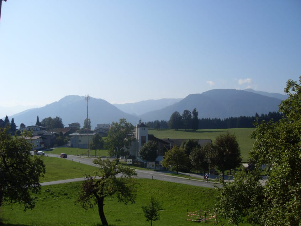 Der Blick von unserem Balkon Gasthof-Hotel Baumgarten