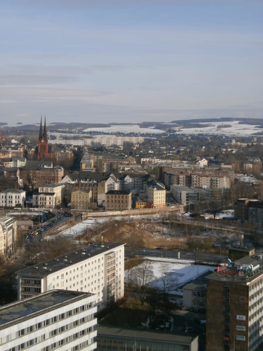Blick 26.Etage Congress Hotel Chemnitz