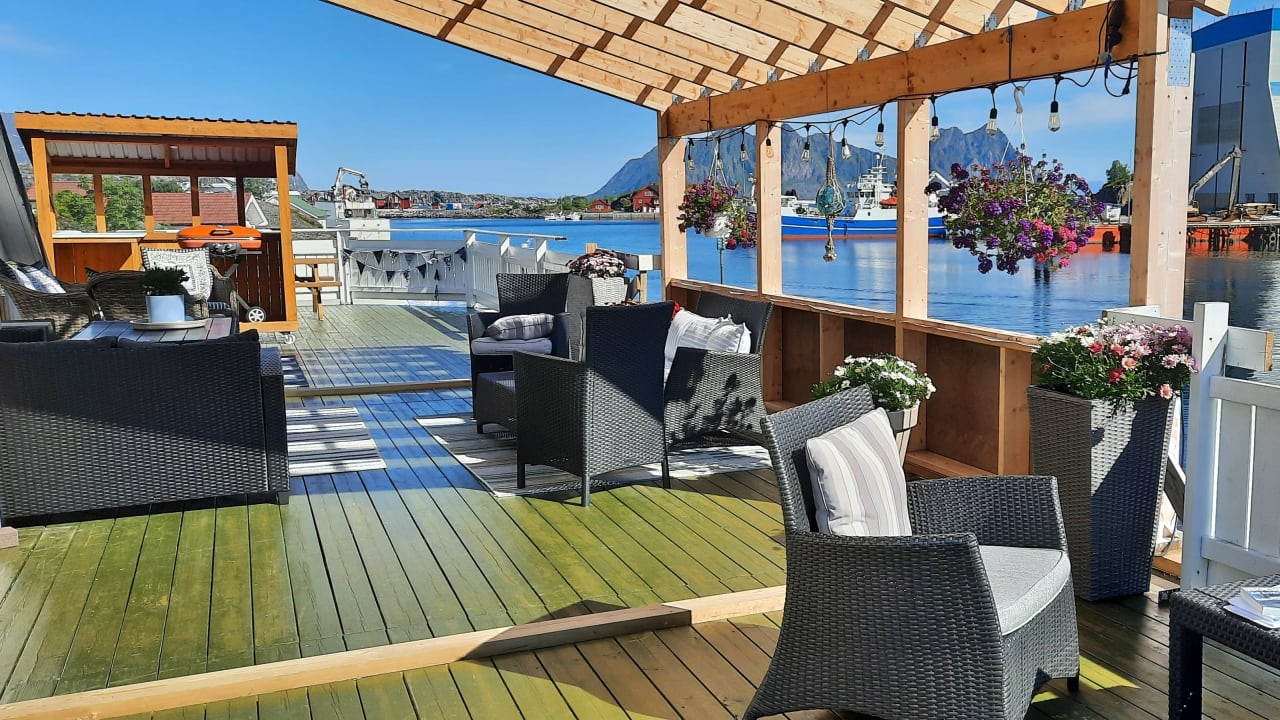 Ausblick Lofoten Rorbuer