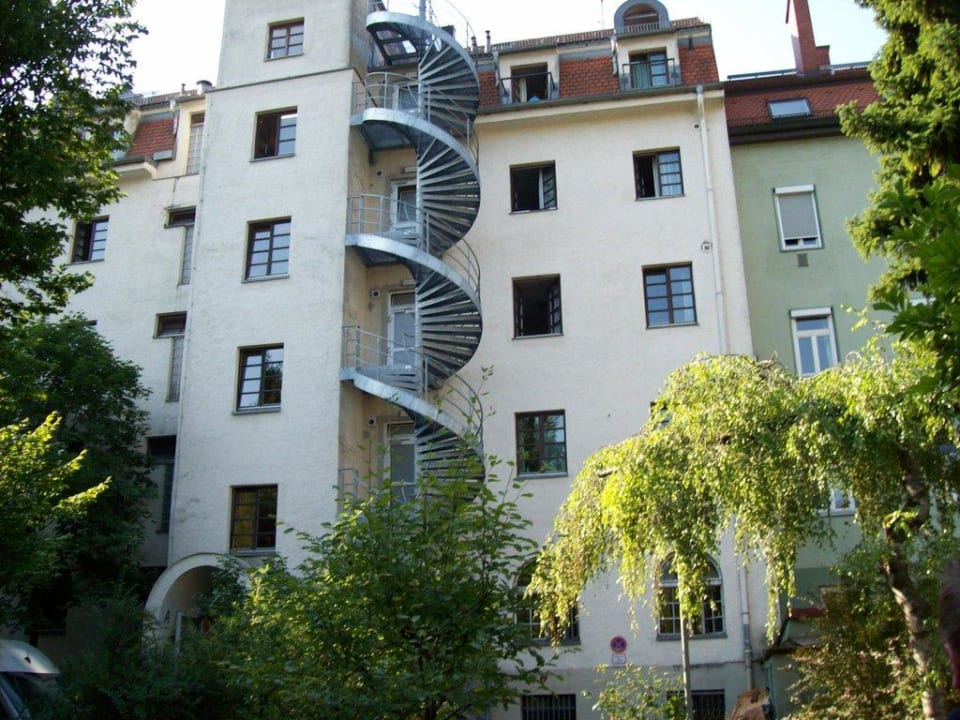 Ansicht vom Innenhof Jugendherberge München-City