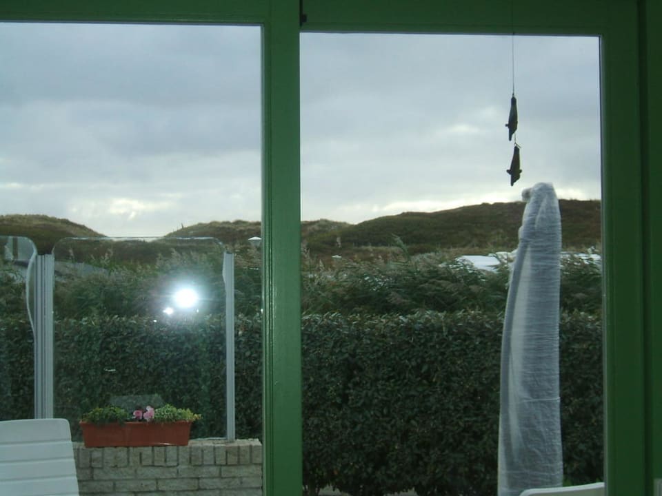 Ausblick vom Esszimmer auf die Dünen Strandslag Juliana