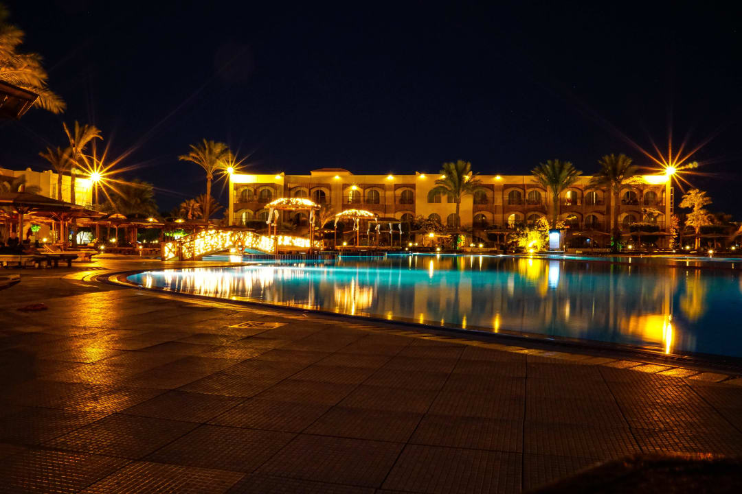 Pool bei Nacht Desert Rose