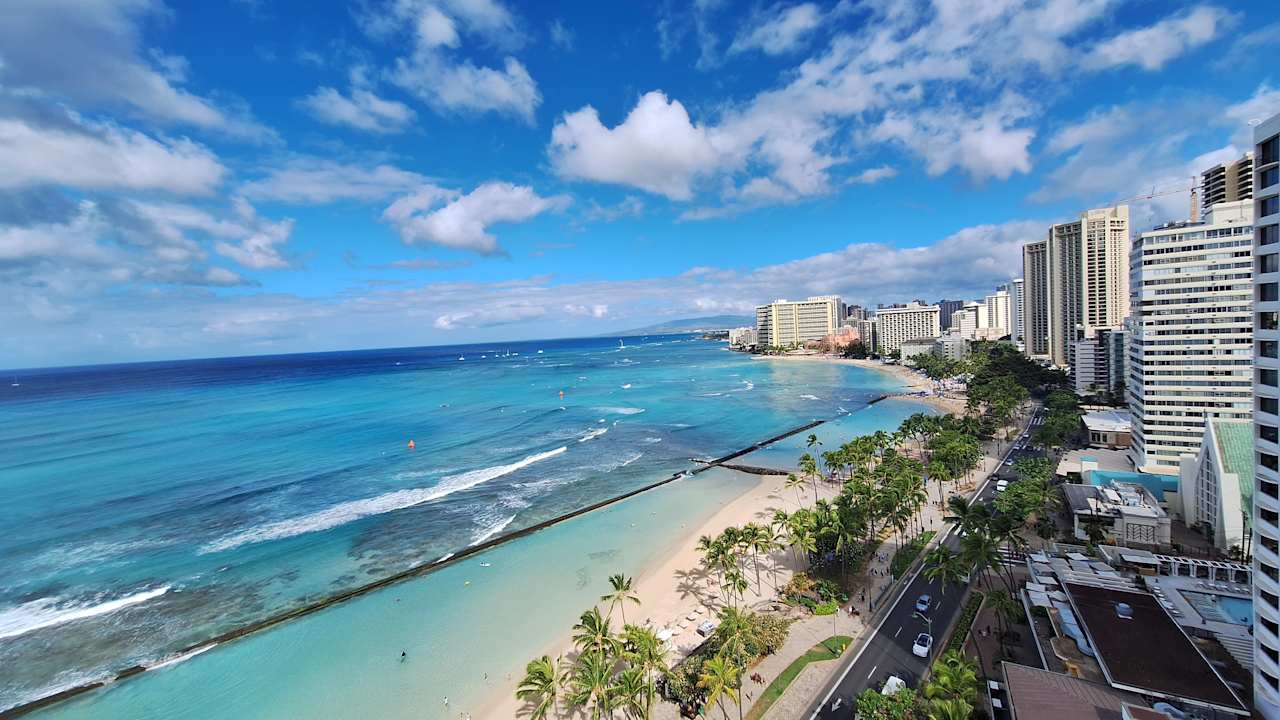 Ausblick The Twin Fin Hotel