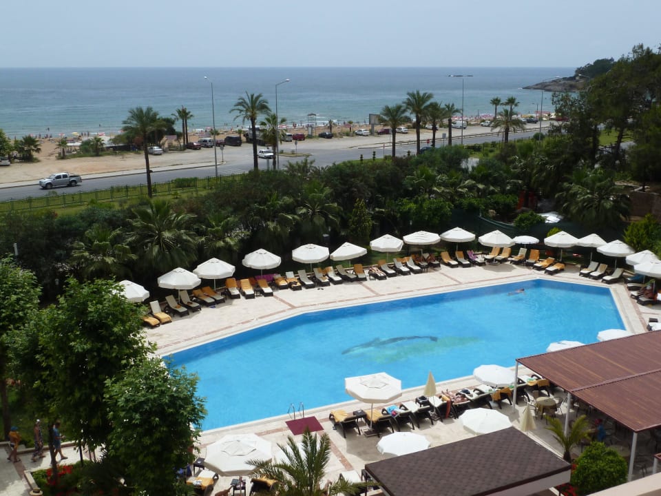 Blick vom Balkon Hotel Alara Kum