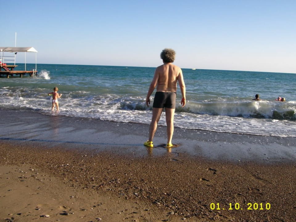 Strand aus feinem Sand und herrliches Meer Green Max Hotel