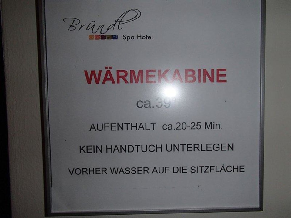 Wärmekabine Spa Hotel Bründl