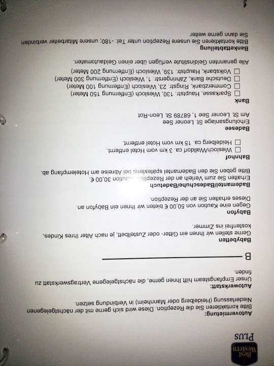 Zimmerinfo/Mappe/Preise/Möglichkeiten/etc. Best Western Plus Palatin Kongresshotel