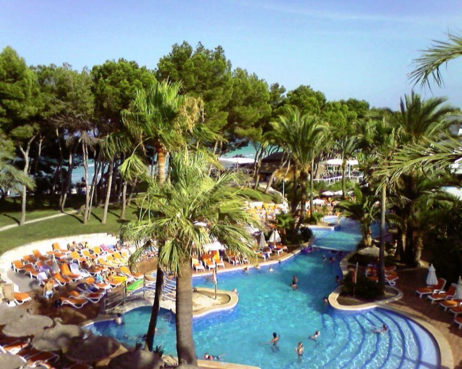 Blick vom Balkon im 3. Stock am späten Nachmittag Iberostar Waves Playa de Muro