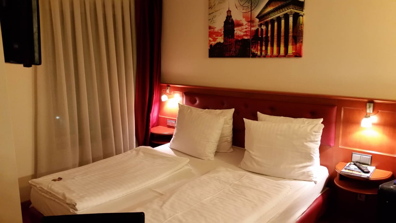 Das bequeme Doppelbett Hotel Santo