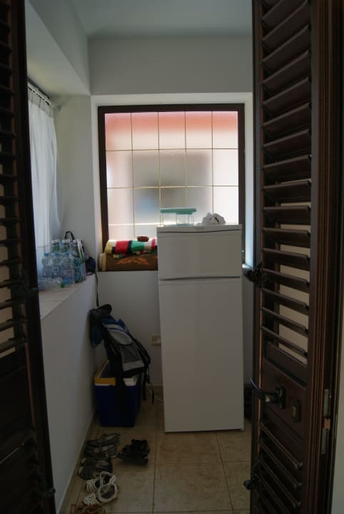 Eingang Küche über die Terrasse 2-Raum Appartment Residence Hotel La Taverna