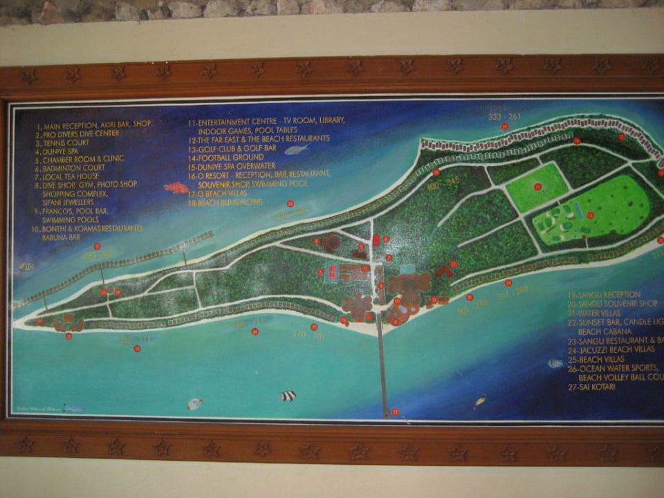 Lageplan Kuredu Island Resort & Spa