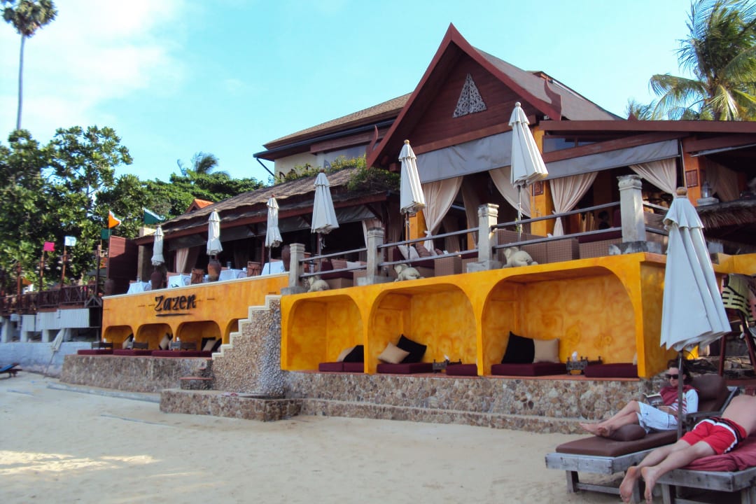 Blick vom Strand Zazen Boutique Resort & Spa