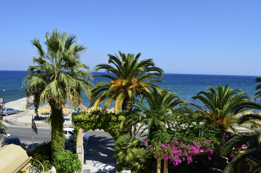 Ausblick vom Zimmer zum Meer Hotel Potamaki