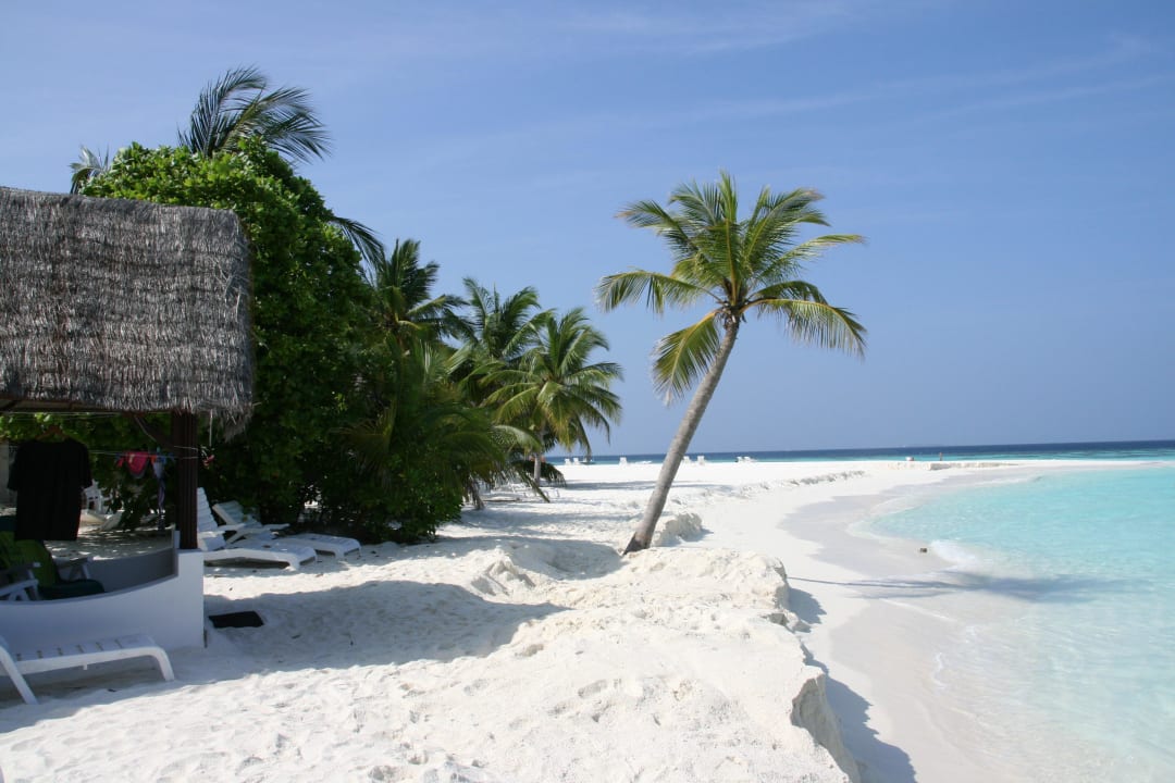 Ausblick von der Liege Thulhagiri Island Resort