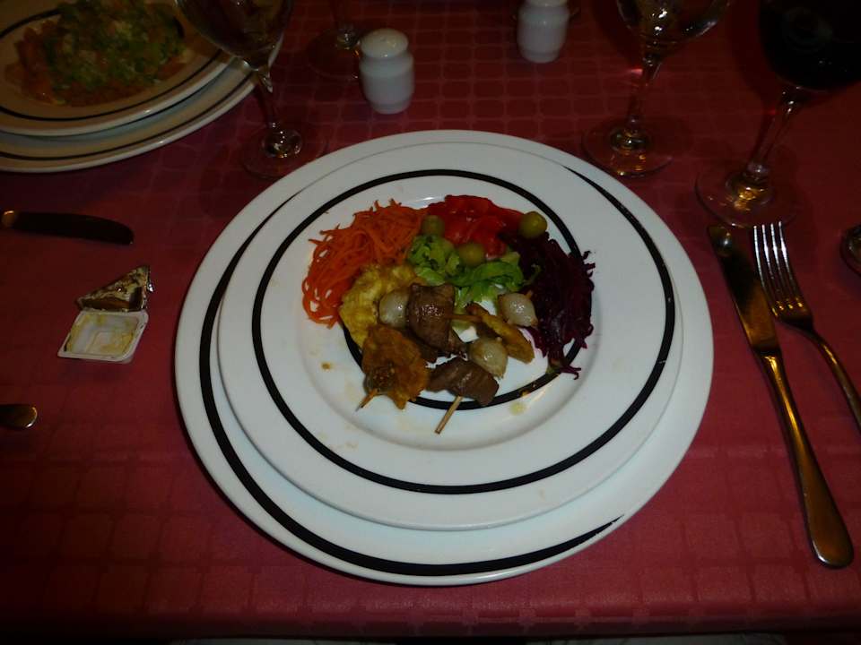 Speise im Caribeno Hotel Playa Pesquero