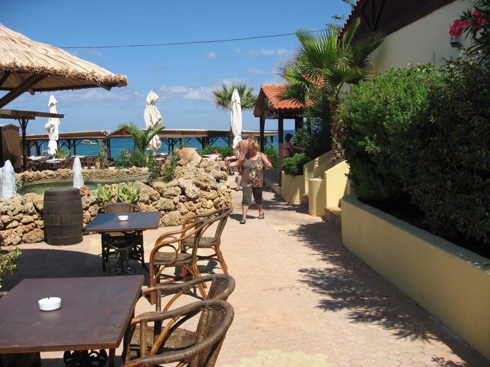 Durch die Poolbar zum Strand Cactus Beach