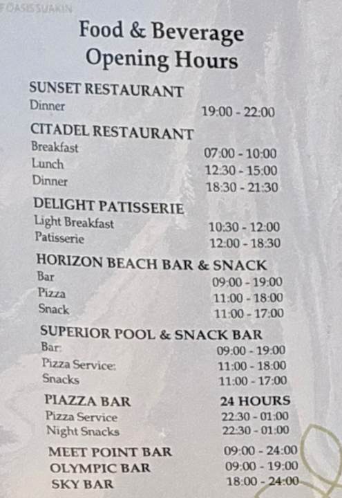 Gastro Sentido Reef Oasis Suakin