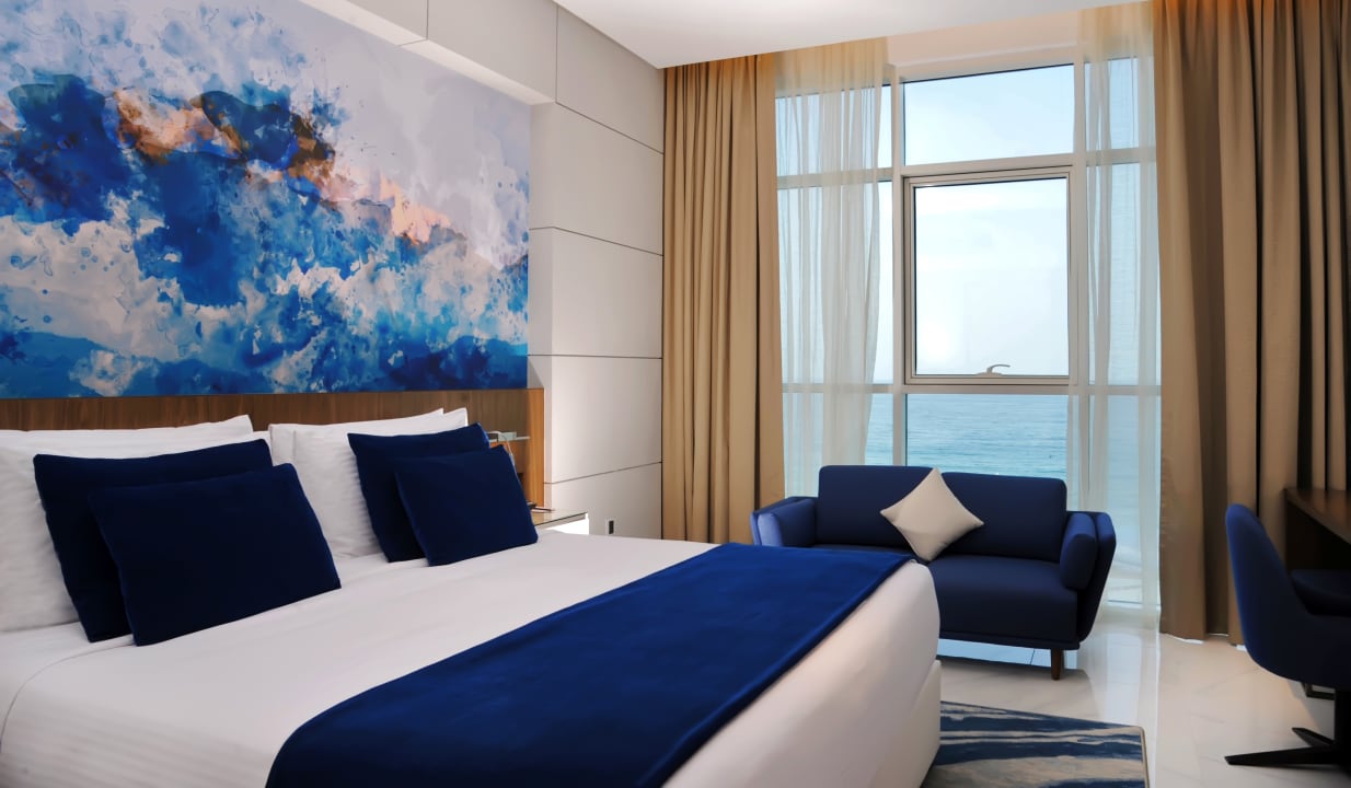 Zimmer Royal M Al Aqah Beach Resort by Gewan