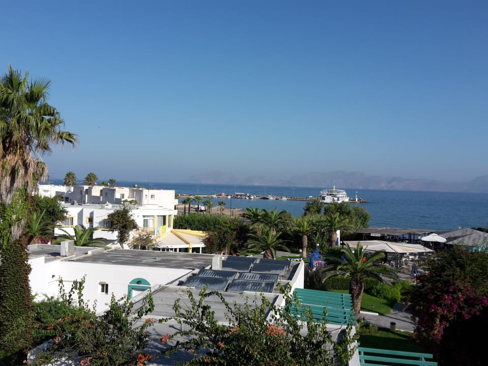 Blick vom Restaurant Mastichari Bay Hotel