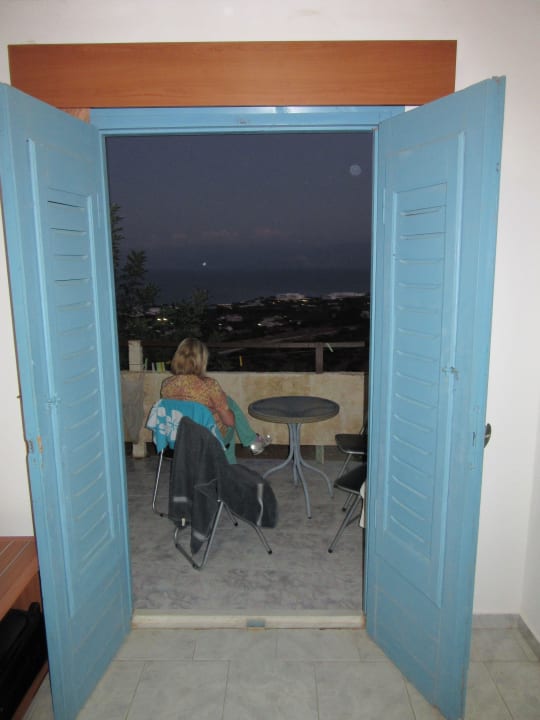 Balkon am Abend Elounda Residence Resort & Waterpark