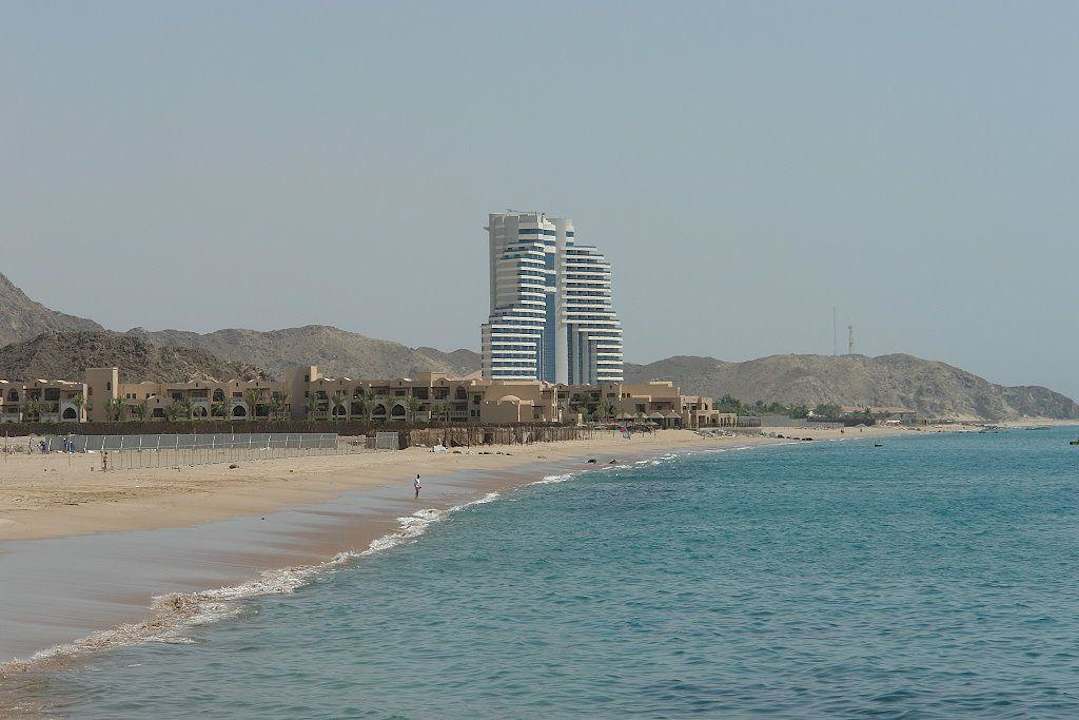 Blick Richtung Hotel Hotel Le Meridien Al Aqah Beach Resort