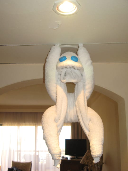 Handtuchkunstwerke der Zimmer-Boys Continental Hotel Hurghada