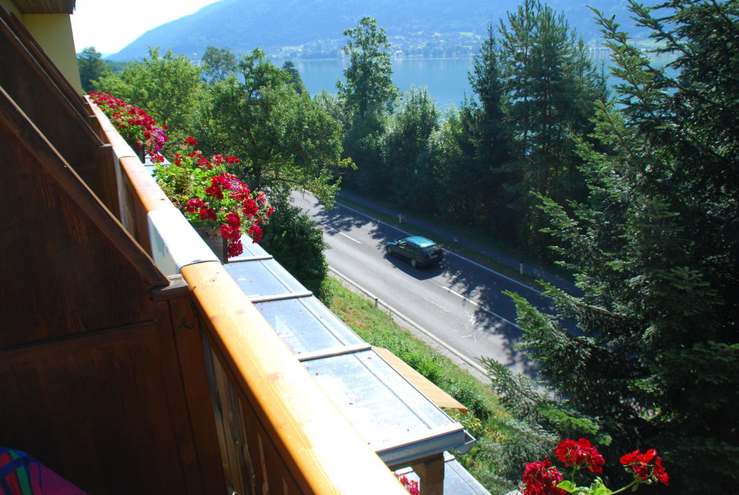 Aussicht auf die Schnellstrasse Seehotel Birkenhof