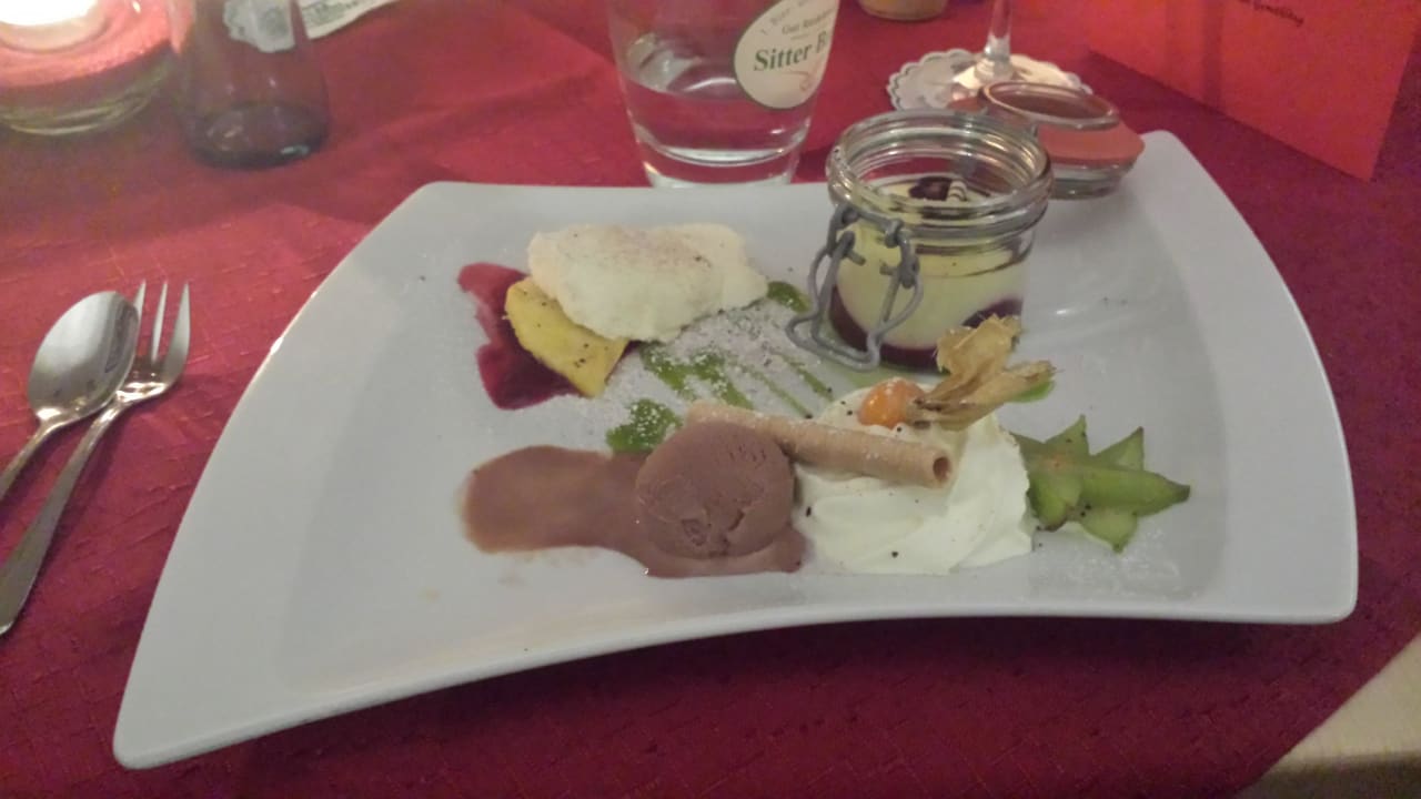 Nachtisch 1. Bier & Wohlfühlhotel Gut Riedelsbach