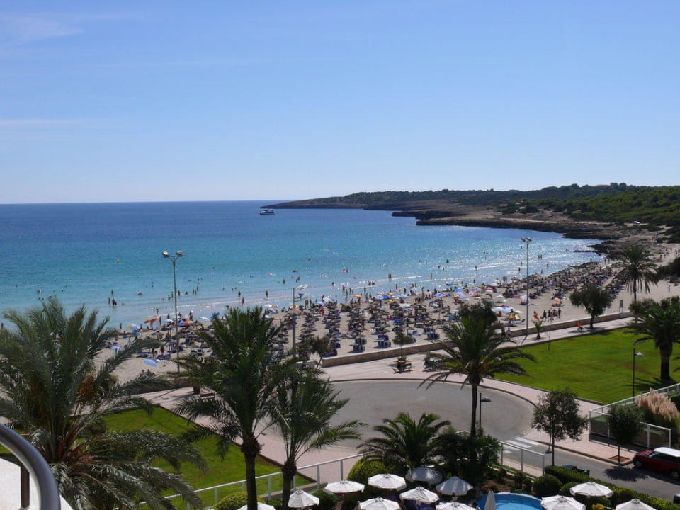 Aussicht Zimmer 414 auf's Meer . Hipotels Hipocampo Playa