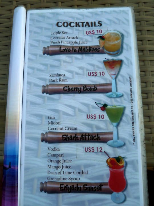 Preisliste Januar 2012 Eri Maldives