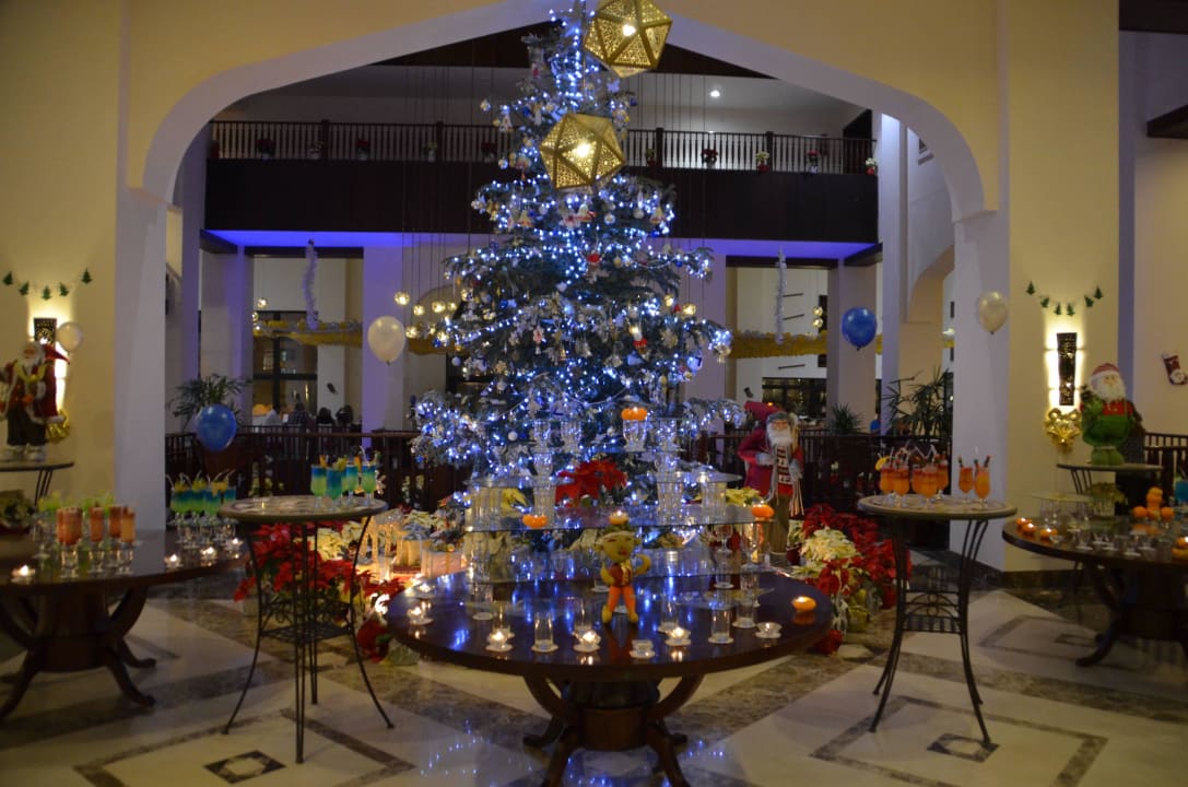 Silvester Deko in der Lobby  Steigenberger Aqua Magic