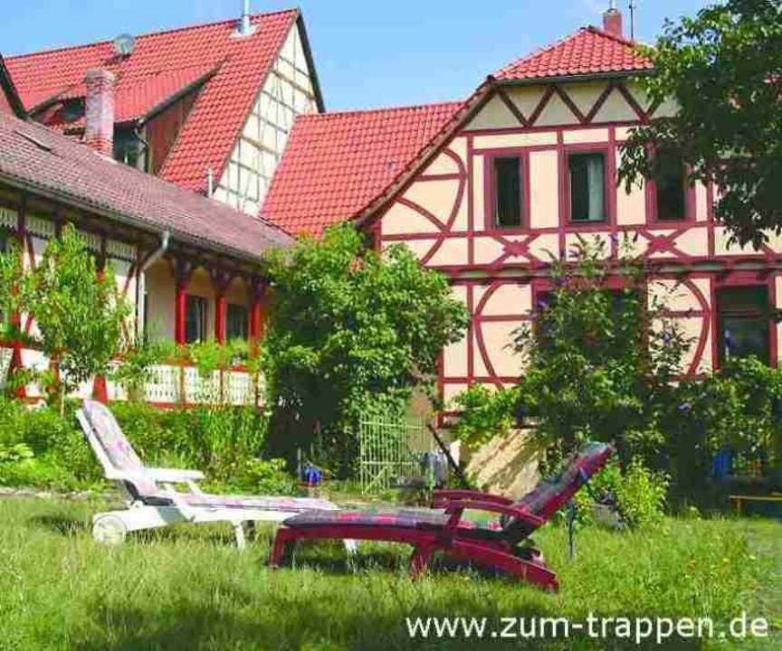 Rückfront Ferienwohnung Zum Trappen Arnstadt