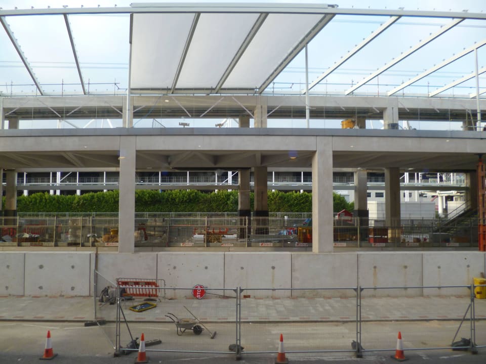 Aussicht aus dem Fenster des Frühstückraums ibis Styles London Excel