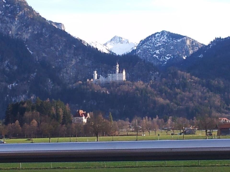 Blick vom Bett aus Hotel Das Rübezahl