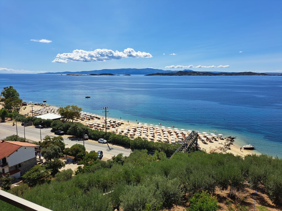Ausblick Akrathos Beach Hotel