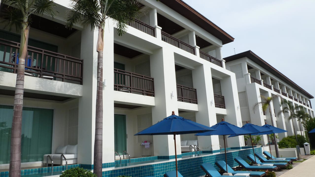 Blick auf die Zimmer Samui Resotel Beach Resort