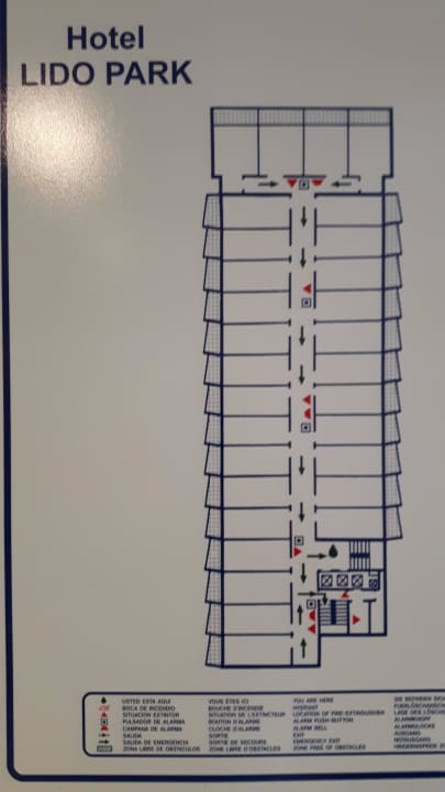 Fluchtplan  Universal Hotel Lido Park & Spa