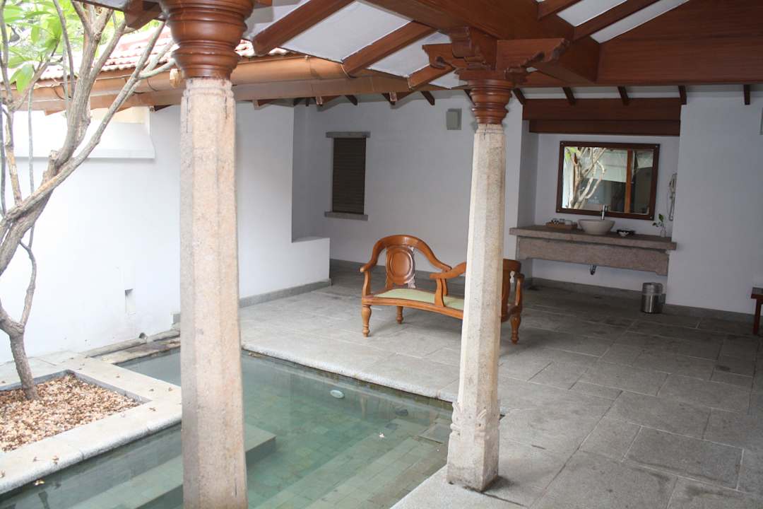 Unser kleiner Privatpool Hotel Heritage Madurai