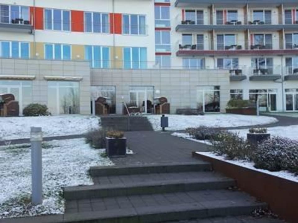 Eingang zum Hotel Seehotel Fleesensee