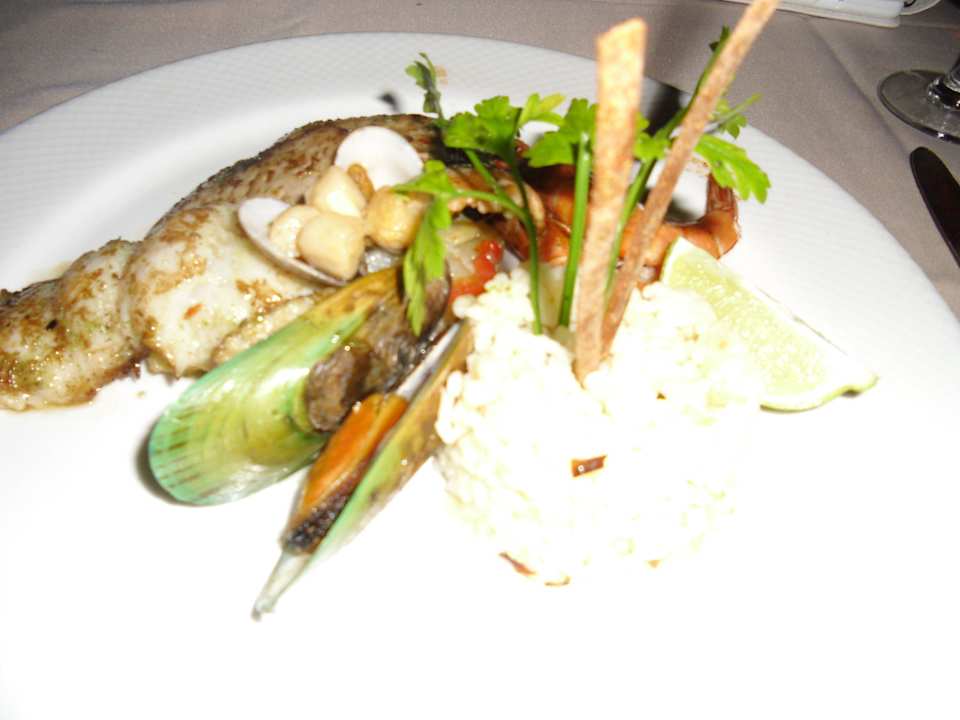 Hauptgang im Fischrestaurant Grand Palladium Kantenah Resort & Spa