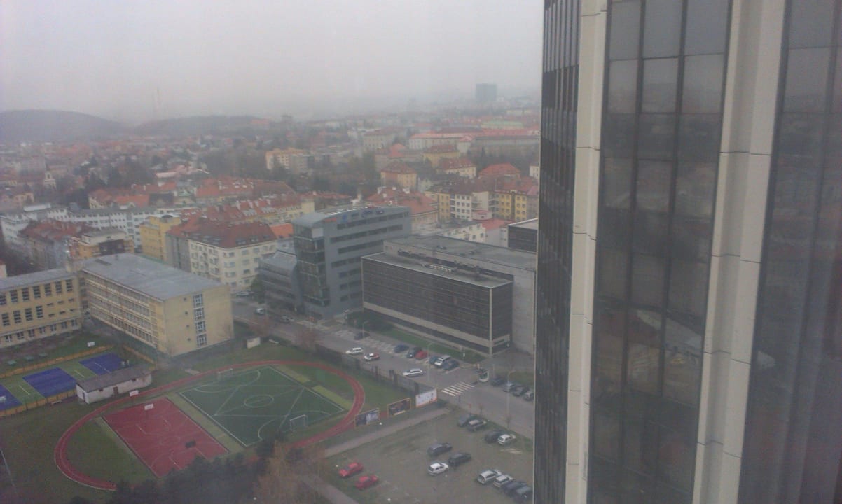 Pohled z pokoje Grand Hotel Prague Towers