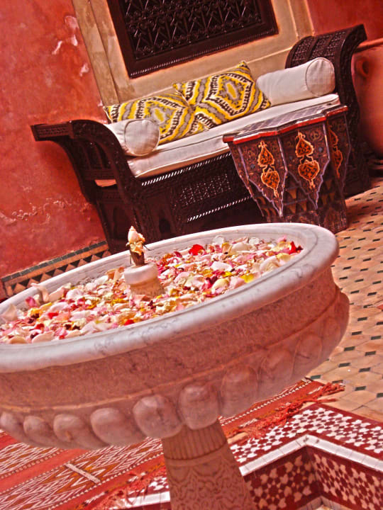 Innenhof_Mittelpunkt Riad Bahja