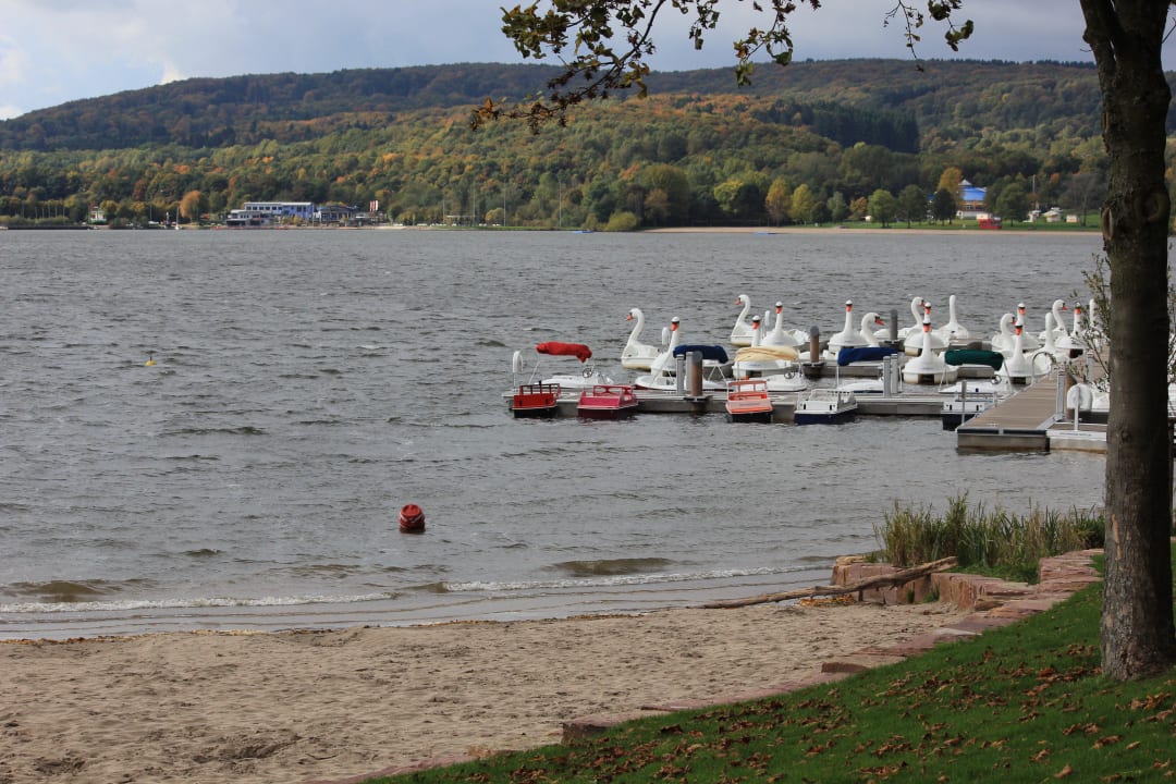 Strand / Tretboot fahren Center Parcs Park Bostalsee
