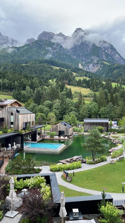 Ausblick Naturhotel Forsthofgut